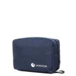 Trousse de toilette horizon linen - avec crochet bleu
