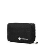 Trousse de toilette horizon linen - avec crochet noir