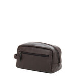 Trousse de toilette en cuir katana attitude choco marron