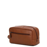Trousse de toilette en cuir katana attitude marron