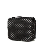 Trousse de toilette periea amelia black with white polka dots noir
