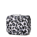 Trousse de toilette periea amelia silver leopard blanc