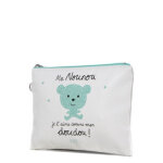 Trousse de toilette derrière la porte paix ma nounou blanc Trousse de toilette derrière la porte paix ma nounou blanc