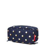Trousse de toilette reisenthel multicase metallic dots blue bleu
