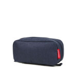 Trousse de toilette reisenthel multicase twist herringbone dark blue bleu