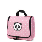 Trousse de toilette reisenthel toiletbag kids eco panda dots pink rose