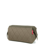 Trousse de toilette reisenthel travelcosmetic rhombus rhombus olive marron