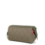 Trousse de toilette reisenthel travelcosmetic rhombus rhombus olive marron