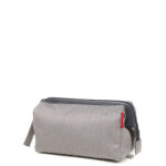 Trousse de toilette reisenthel travelcosmetic twist herringbone grey gris