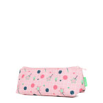 Trousse triangle tann's caroline vert / rose