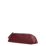 Trousse triangle tann's seattle 21 cm bordeaux rouge