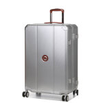Valise en aluminium rigide delsey alu'r 76 cm argent gris