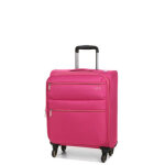 Valise cabine 55x40x20 extensible lys nashville 2 fuchsia / beige rose