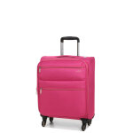 Valise cabine 55x40x20 extensible lys nashville 2 fuchsia / beige rose