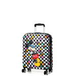 Valise cabine american tourister mickey check 55x40x20 cm blanc