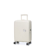 Valise cabine american tourister soundbox 55x40x20 cm coconut sand blanc