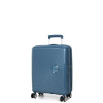 Valise cabine american tourister soundbox 55x40x20 cm stone blue bleu