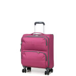 Valise cabine delsey x benetton ucb soft slim 55 cm rose solde
