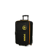 Valise cabine extensible a�rial basic 55x35x20 cm - 2 roues noir jaune