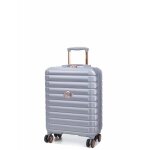 Valise cabine extensible delsey shadow 5. 0 slim 55x40x20 cm platine gris
