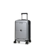 Valise cabine extensible delsey turenne 2. 0 - 55 cm - poche argent gris