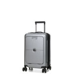 Valise cabine extensible delsey turenne 2. 0 - 56 cm - poche argent gris