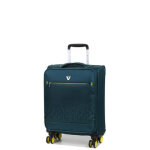 Valise cabine extensible roncato crosslite 55x40x20 cm vert bouteille bleu