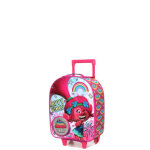 Valise cabine fille heys les trolls poppy vibes 47 cm rose