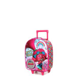Valise cabine fille heys les trolls poppy vibes 47 cm rose