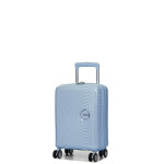 Valise cabine rigide 4 roues american tourister soundbox mini 47 cm pastel blue bleu