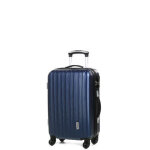 Valise cabine rigide 4 roues travel's classic 54 cm bleu fonc