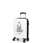 Valise cabine rigide airtex notre - dame de paris 55 cm blanc