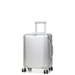 Valise cabine rigide aluminium travelite next s 55 cm argent gris