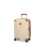 Valise cabine rigide bric's amalfi 55 cm crme blanc
