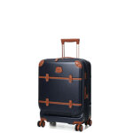 Valise cabine rigide bric's bellagio s 55 cm - poche bleu tabac