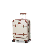 Valise cabine rigide bric's bellagio s 55 cm - poche cr�me blanc