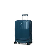 Valise cabine rigide bric's positano 55 cm - poche frontale ottanio bleu