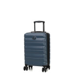 Valise cabine rigide delsey air armour slim 55x35x20 cm galets bleu