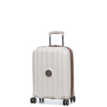 Valise cabine rigide delsey carrousel 2 slim 55 cm off white blanc