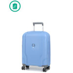 Valise cabine rigide delsey clavel eco slim 55 cm bleu lavande solde