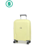 Valise cabine rigide delsey clavel eco slim 55 cm jaune pale solde