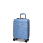 Valise cabine rigide delsey freestyle slim 55x40x20 cm bleu ciel