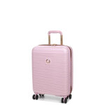 Valise cabine rigide delsey freestyle slim 55x40x20 cm pivoine rose