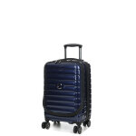 Valise cabine rigide delsey shadow 5. 0 - 55x35x25 cm - poche bleu marine