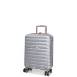 Valise cabine rigide delsey shadow 5. 0 slim 55x40x20 cm platine gris