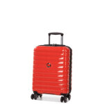 Valise cabine rigide delsey shadow 5. 0 slim 55x40x20 cm rouge intense