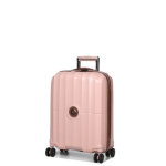 Valise cabine rigide delsey carrousel slim 55x40x20 cm rose