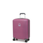 Valise cabine rigide delsey x benetton ucb hard slim 55 cm rose