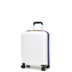 Valise cabine rigide delsey x benetton united slim 55 cm blanc