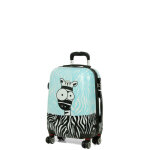 Valise cabine rigide enfant worldline zebra 54 cm bleu